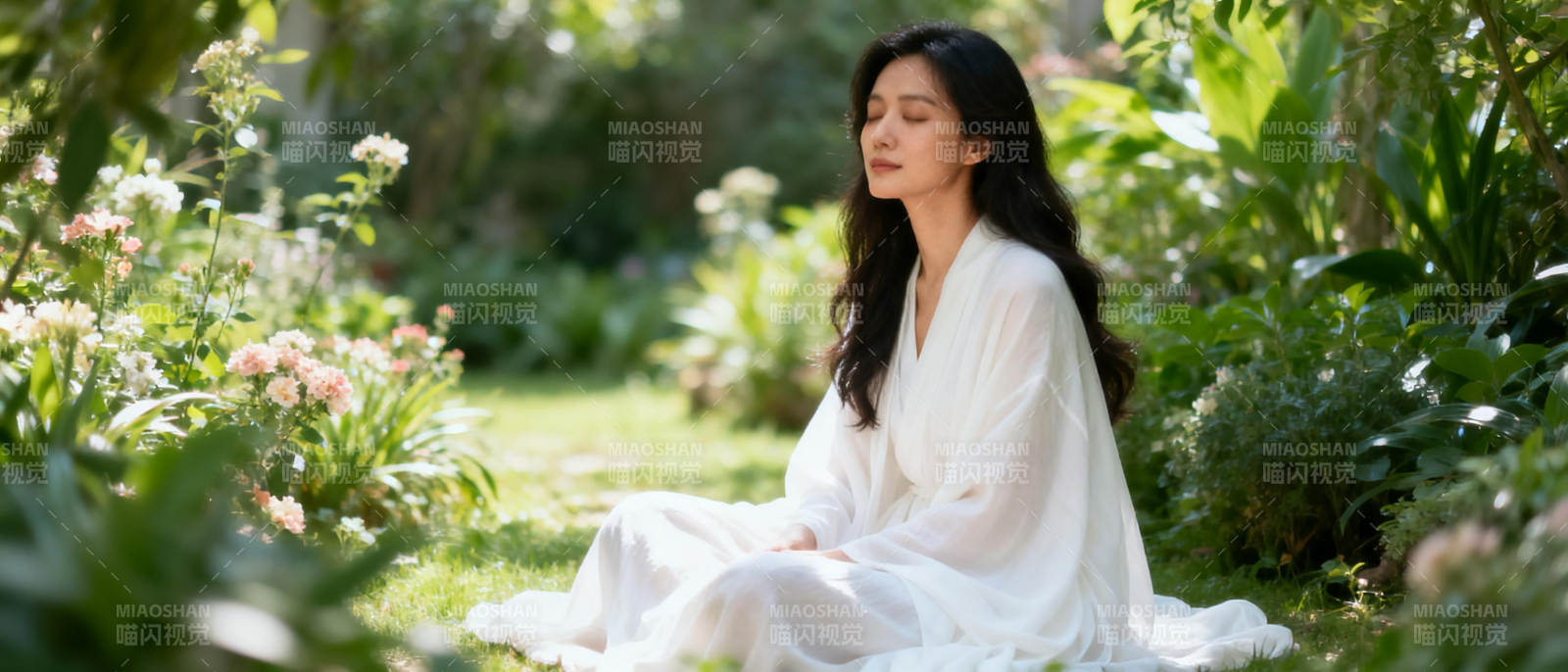 花园中的静谧时光图片