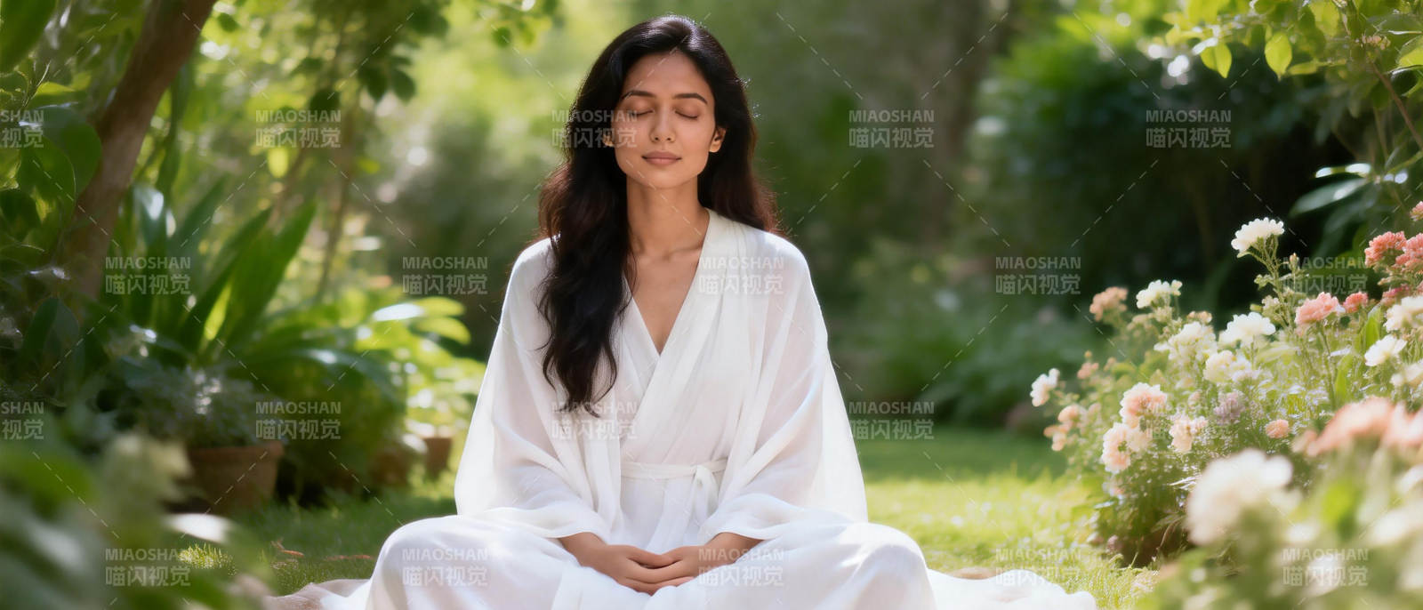 静坐花园 心归自然图片