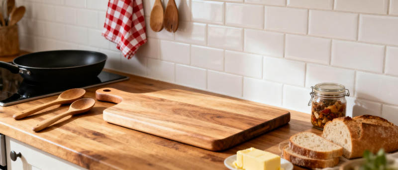 温馨厨房早餐一角图片