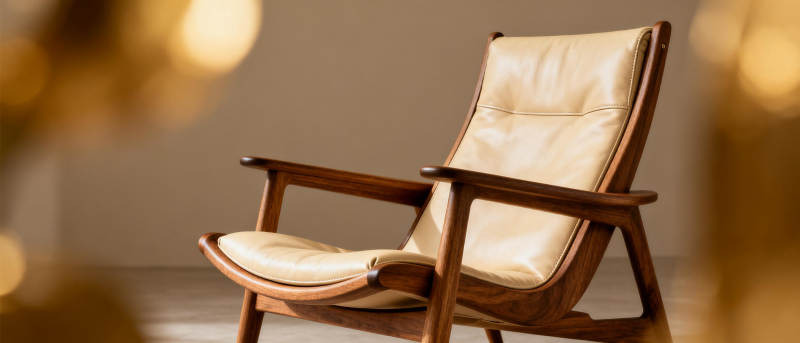 复古皮质扶手椅图片