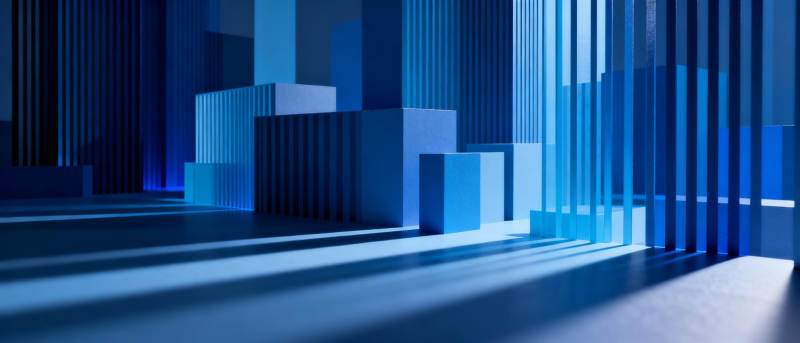 蓝色几何空间图片