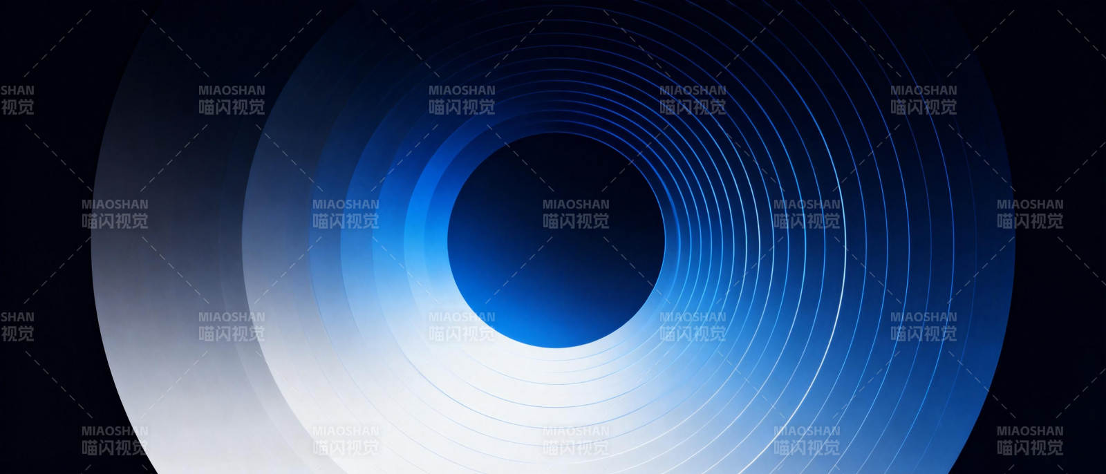 蓝色光环渐变图片