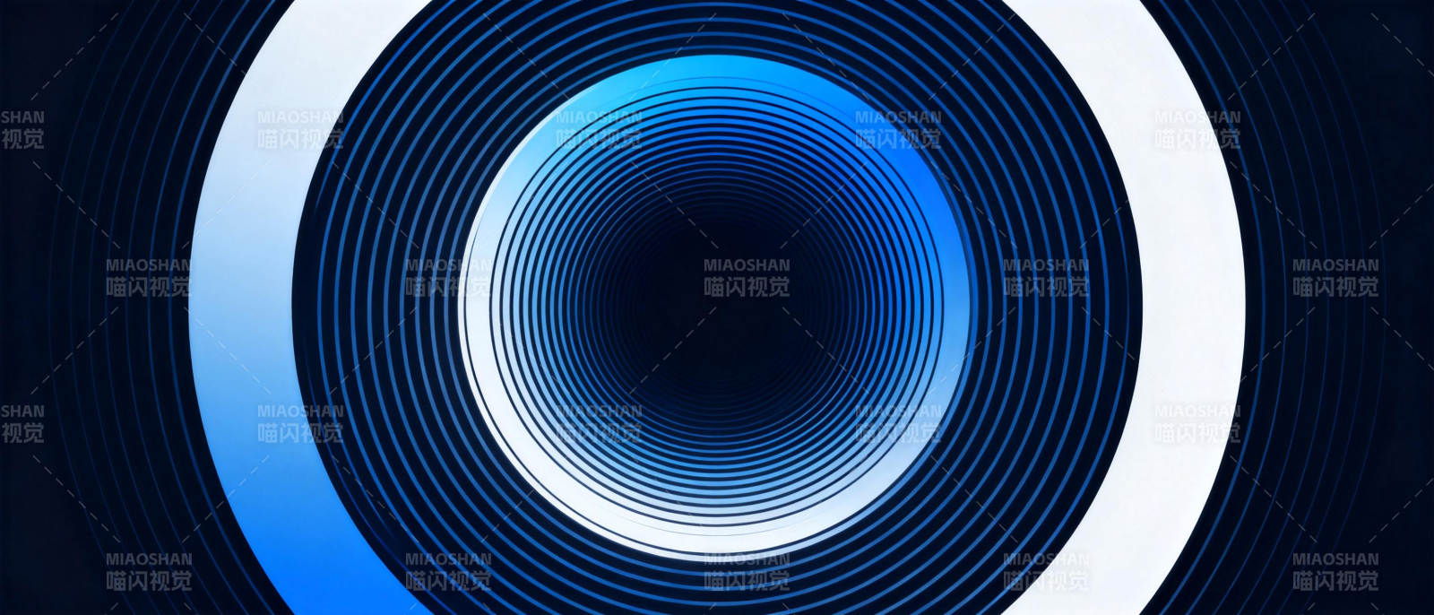 蓝色螺旋光圈图片