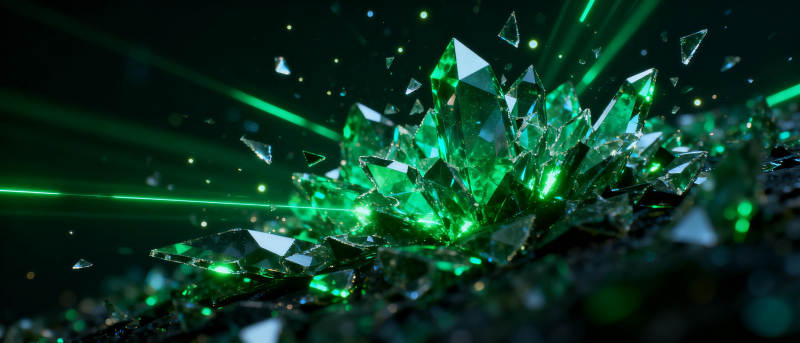 绿晶闪耀图片