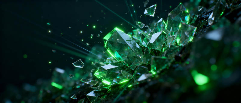 绿晶闪耀图片