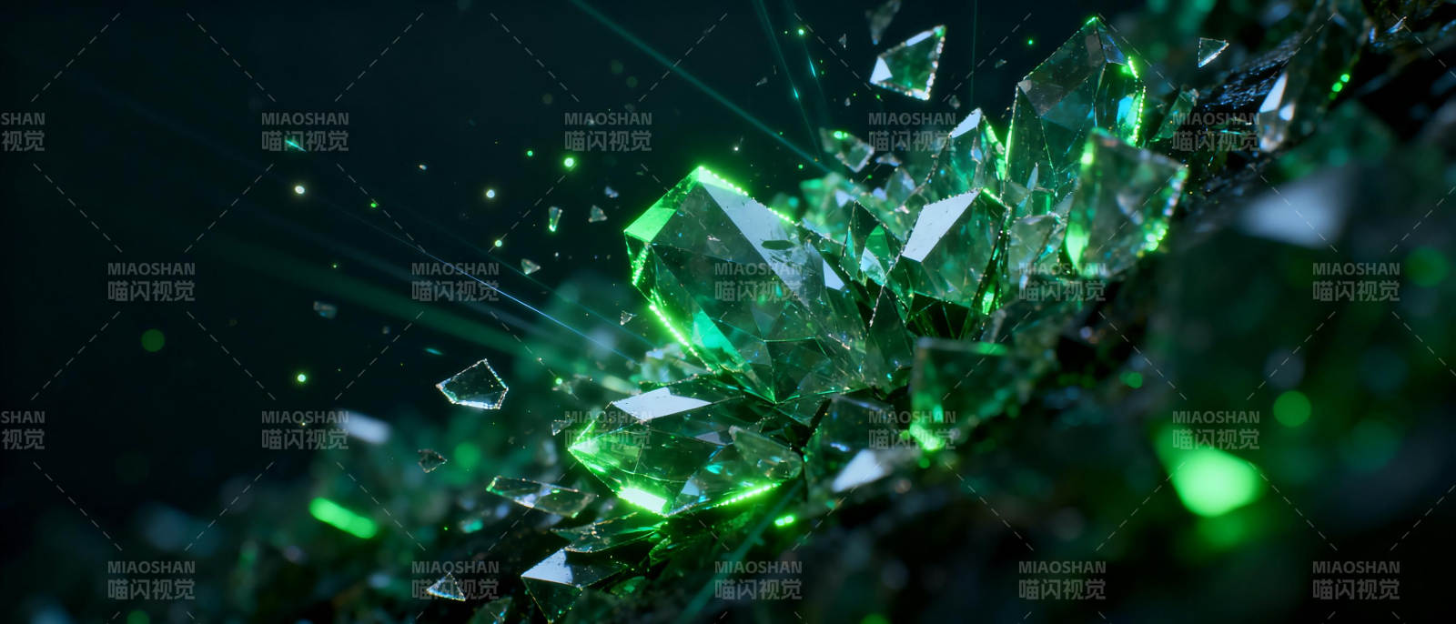 绿晶闪耀图片