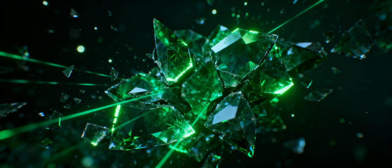 绿晶闪耀图片