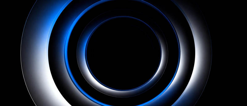 蓝光环影图片