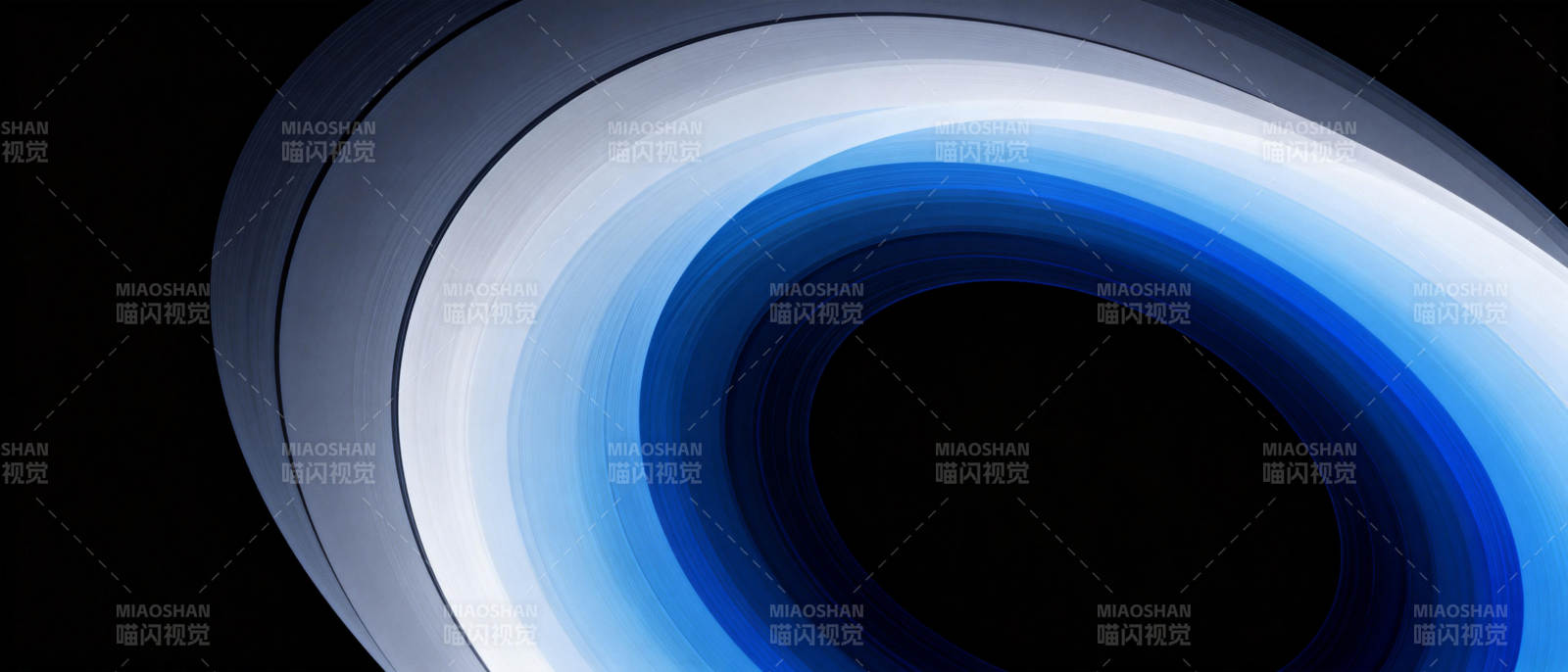 蓝色光环的神秘星球图片