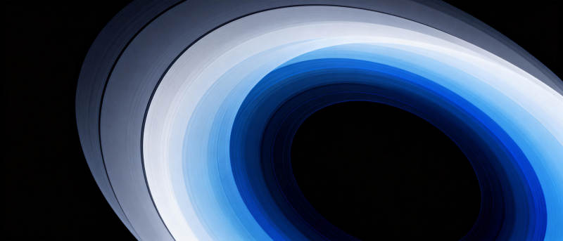 蓝色光环的神秘星球图片