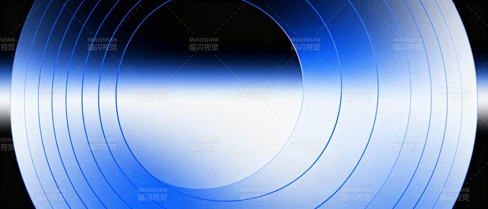 蓝光圆环图片