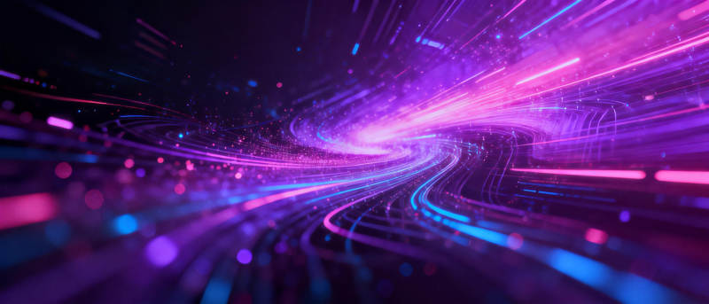 炫彩光流隧道图片