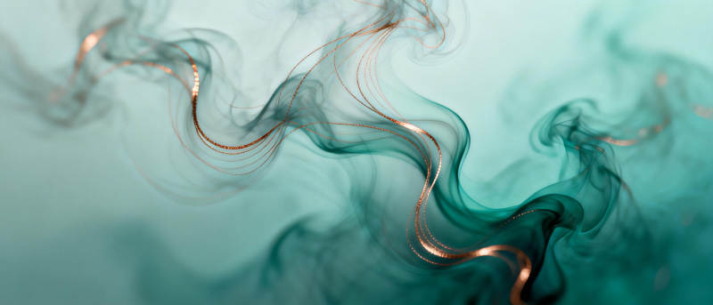 烟雾缭绕 金线舞动图片