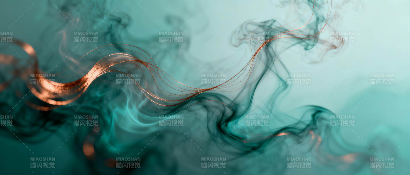 烟雾缭绕 色彩交织图片