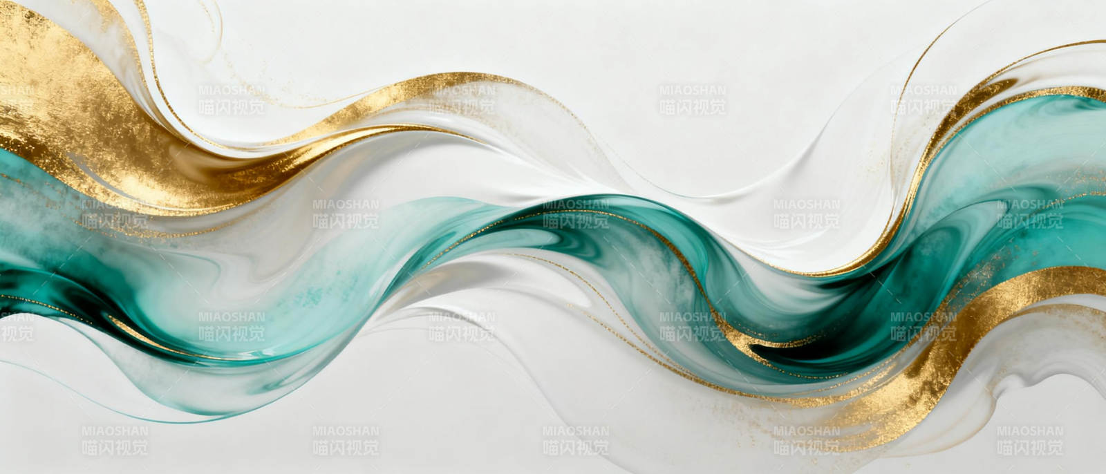 金碧波纹图片
