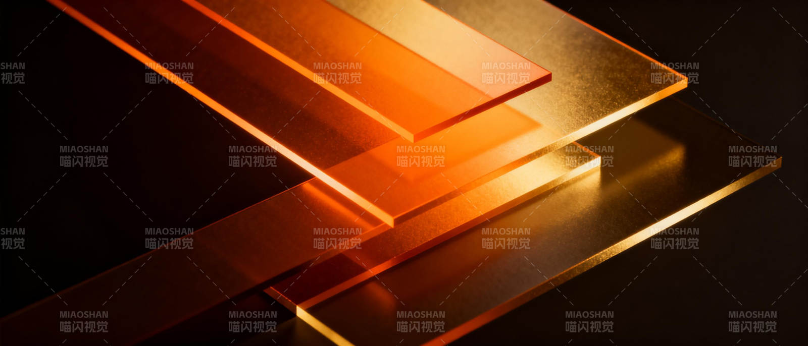 金色金属层叠光影图片