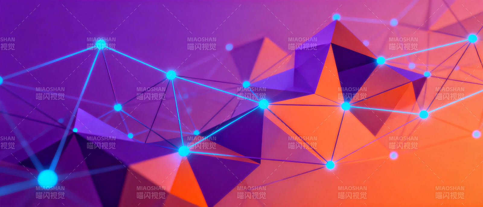 几何网络光影图片