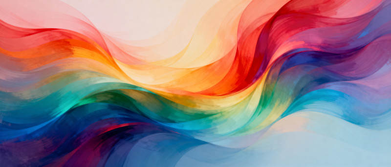 彩浪流动图片