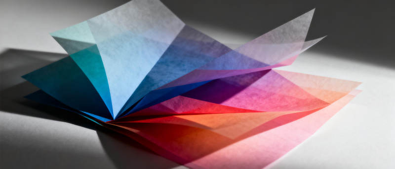 彩色折纸艺术图片