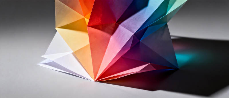 彩棱折纸艺术图片