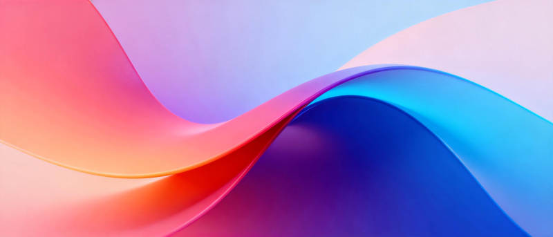 流光溢彩的波浪图片