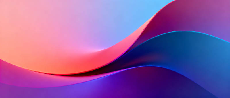 流光溢彩的波浪图片