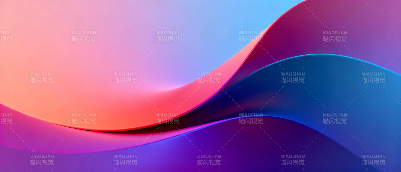 流光溢彩的波浪图片