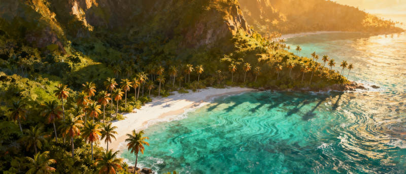 热带海滩美景图片