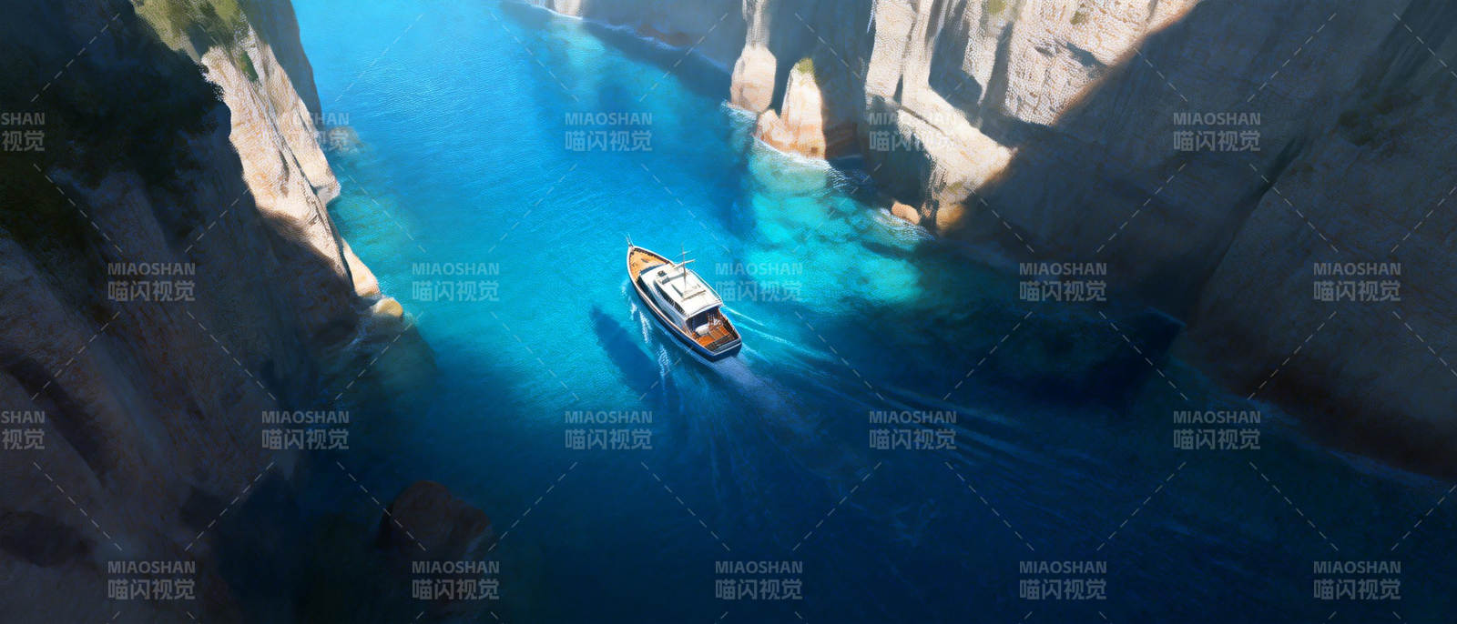 碧海峡谷游船图片