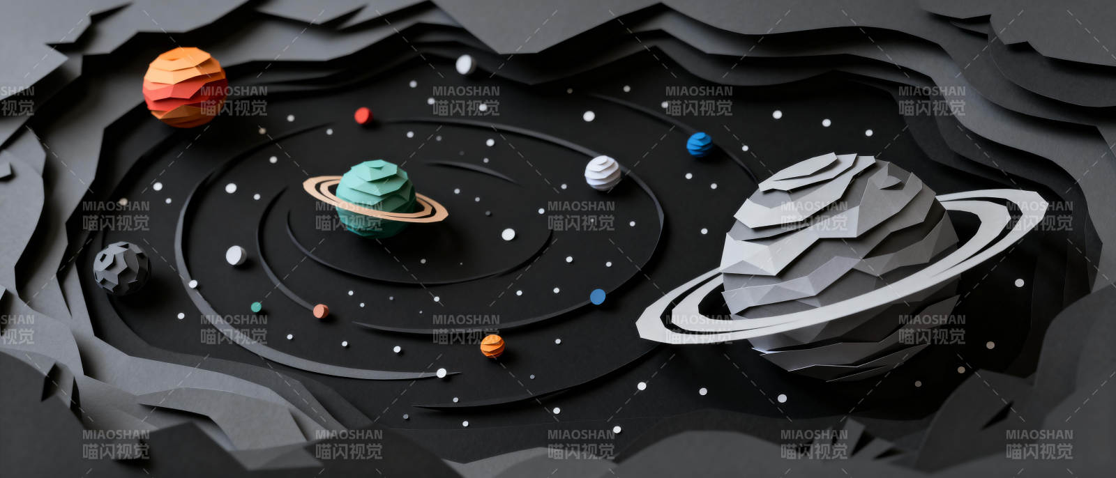 纸艺星球宇宙图片