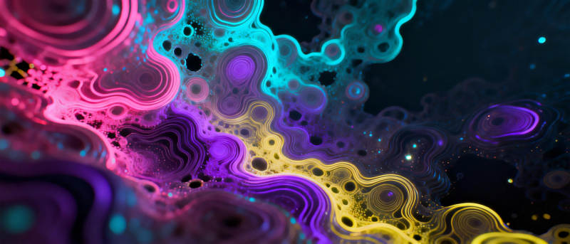 炫彩流光梦境图片