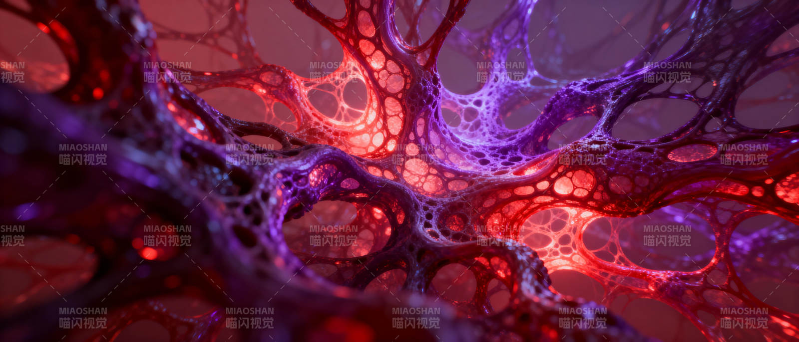 梦幻紫红交织图片