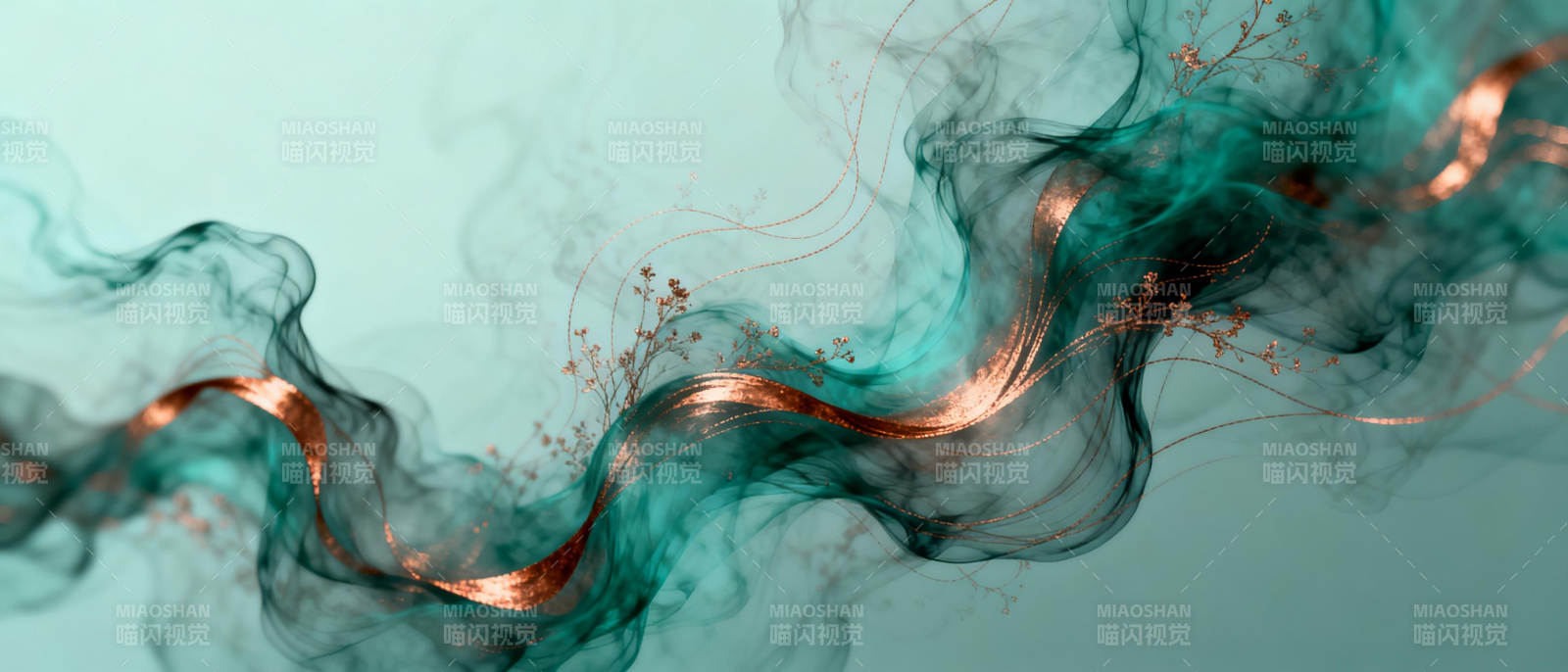 烟雾缭绕的抽象艺术图片