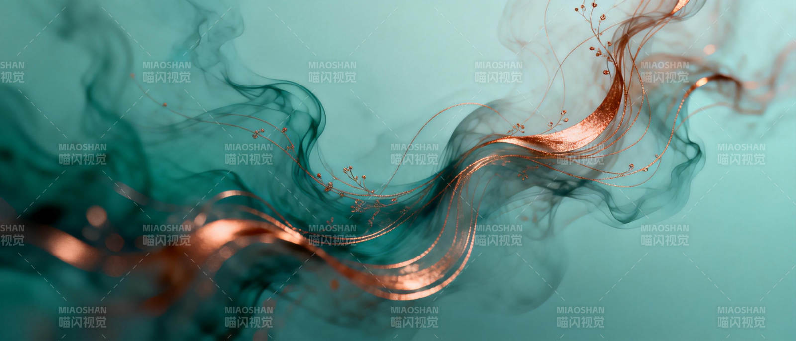 烟雾缭绕的抽象艺术图片