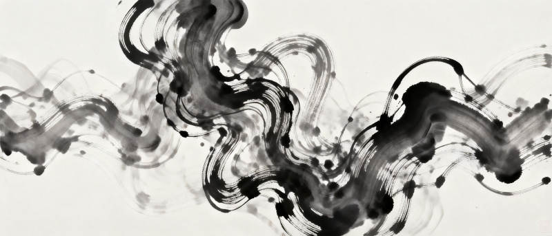 墨韵流动图片