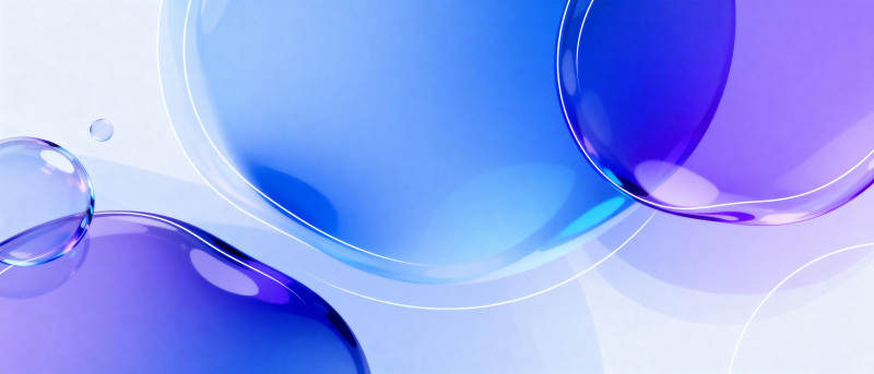 蓝紫水滴艺术图片