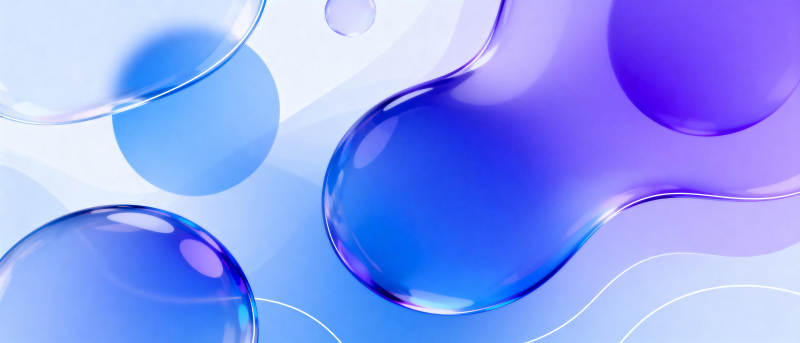 蓝色水滴艺术图片