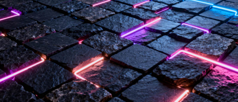霓虹石径图片