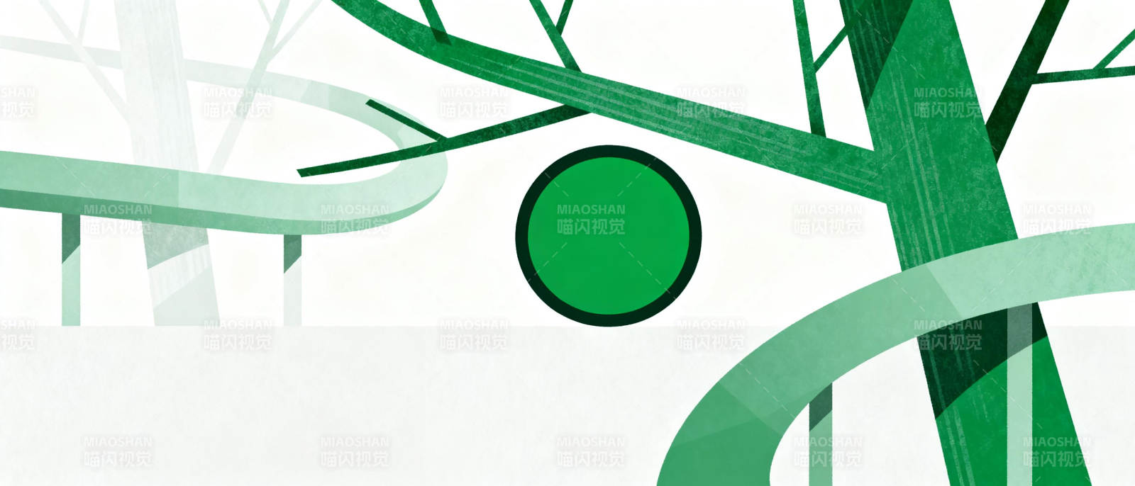 绿意盎然的自然景致图片