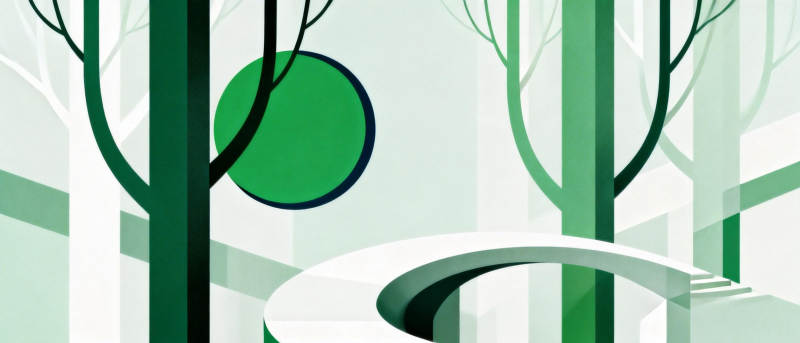 绿意盎然的森林图片