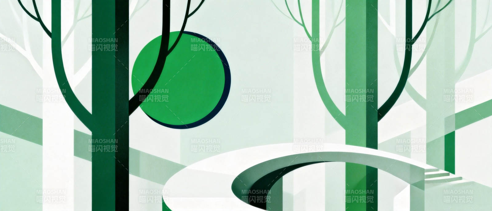 绿意盎然的森林图片