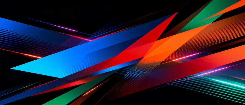 炫彩几何光影图片