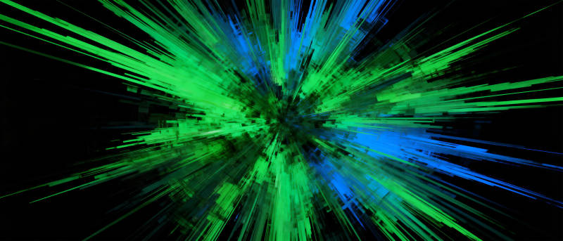 绿蓝光爆裂图片