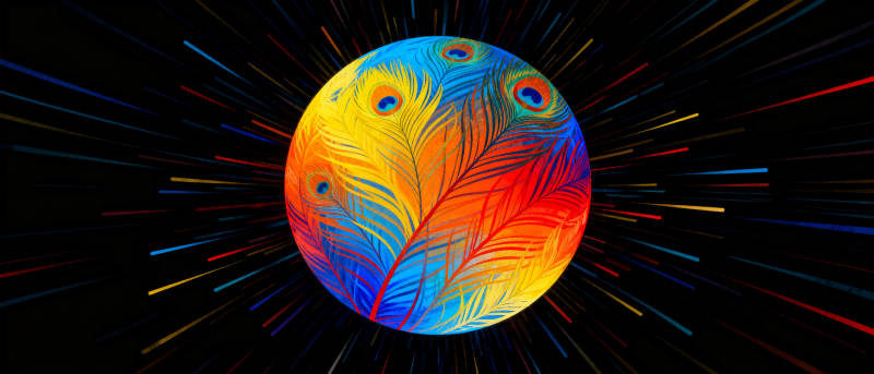 炫彩羽球宇宙图片