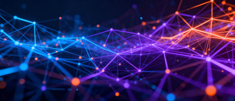 炫彩网络连接图片