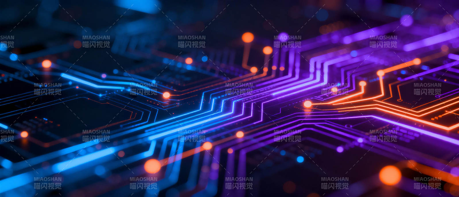 炫彩电路板图片