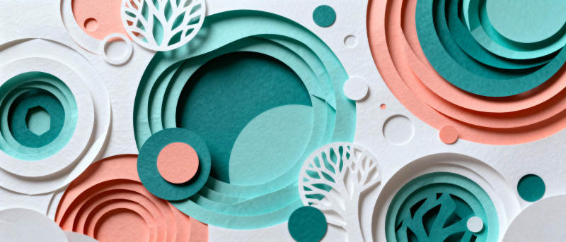 几何色彩拼贴艺术图片