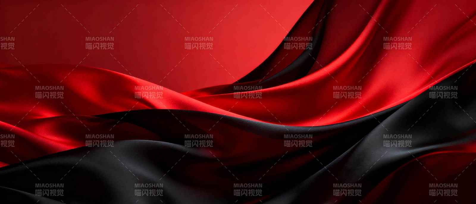 红黑绸缎飘逸图片