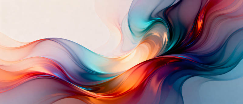 色彩流动的抽象艺术图片