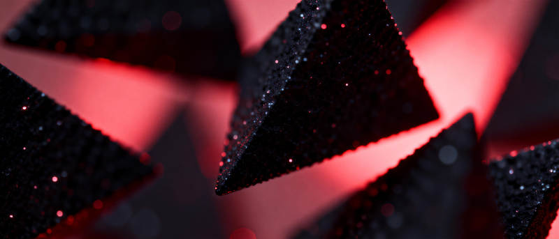 黑红三角光影图片